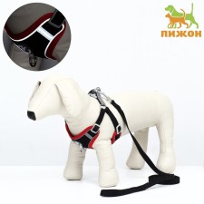 Sport+, L, leash 120 x 1.5 cm, Osh 49-56 cm, og 56-68 cm, animal weight 20-28 kg, black