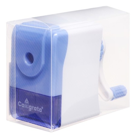 Mechanical sharpener with container "Classic", blue-5