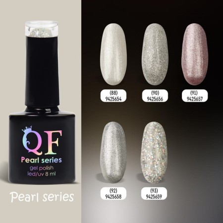 Gel nail polish "Pearl Series", 3 phase, 8 ml, LED/UV, Color (93)-5