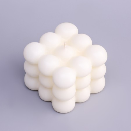 Figure Aromatic candle "Babb cube", 5.5x6 cm, coconut-1