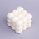 Figure Aromatic candle "Babb cube", 5.5x6 cm, coconut