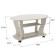 Journal table "Saturn-M 05", 980 × 600 × 515 mm, color concrete pine white
