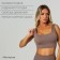 Sports top on wide straps, size m, beige color