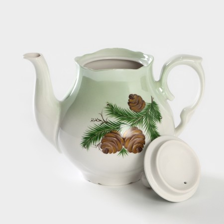 Porcelain kettle "Cedar branch", 1000 ml-2