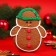 Honey cookies "Winter MIX-3" in assortment, 60 g
