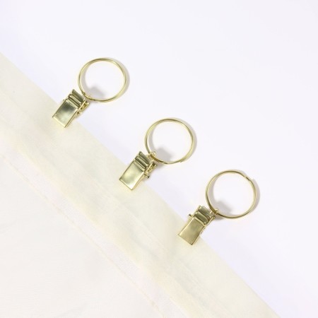Ring for the cornice, with a clamp, d = 22/26 mm, 20 pcs, the color of the gold-1