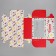 Capley box, confectionery packaging with a window, 6 cells, “favorite”, 25 x 17 x 10 cm