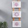 Triple photo frame on braid L-2 10x15 cm, white