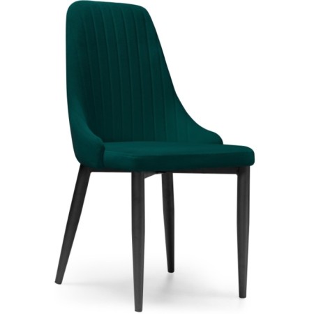 CHIL STILL A Metal Kora Metal/velor, Black/Green 47x57x89 cm