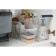 The storage container on the wheels Ricco, 10 l, 46.2 × 16.2 × 27.2 cm, with a pen, transparent