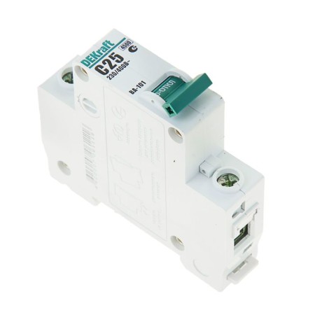 The switch is automatic, single -pole, 25a-5