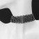 Choker "Power" with rhinestones, white color in black, l = 32cm