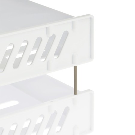 A set of paper trays is horizontal sity, set 2 pieces, on metal rods, white-5