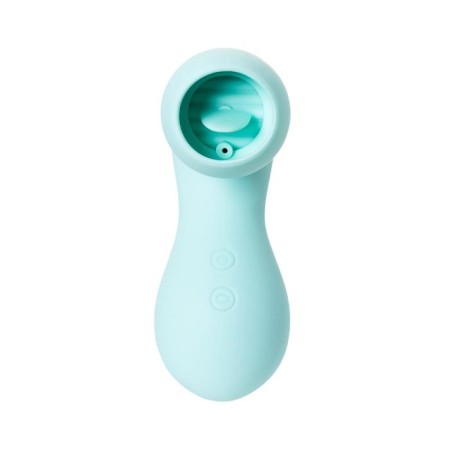 Vacuum clitoris stimulator with the tongue of Jos Dingo, silicone, mint color-2