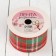 Ribbon from jute "Cell", 50 mm, 4.5 ± 0.5 m, red/green color