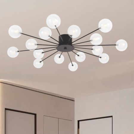 Freya FR5242CL-16B1 Celebrity ceiling lamp, 865x865x113 mm, G4, 16x3W, black color-17