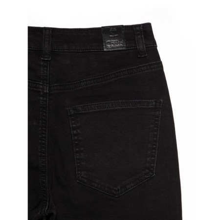 Women's jeans modeling on buttons Contte Elegant, size XS, color Washed Black-10