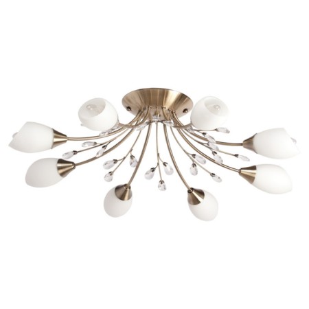 Celeal chandelier "Tenderness" 8x60W E14 Antique bronze 75x75x22cm