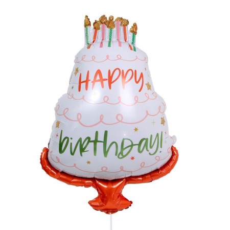 Foil ball 32 "Cake", happy birthday