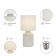 RIVOLI Sabrina 1he14, 40 watts ceramics white with a lampshade