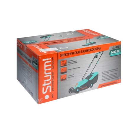 Electric Lawn mowed Sturm EL1432, 1400 W, width 32 cm, mowing height 30-70 mm-9