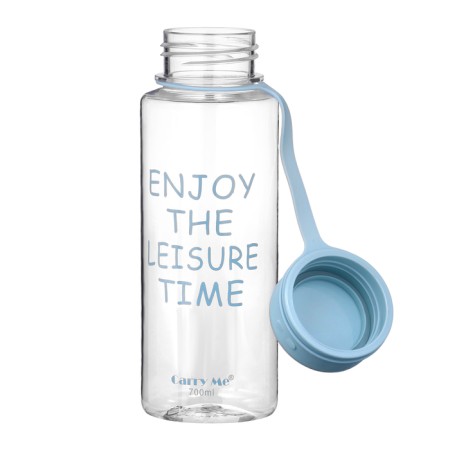 Water bottle, 800 ml, 22 x 10.5 cm, with sieve, blue-1