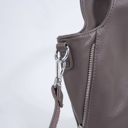Love bag with lightning, brown color-4