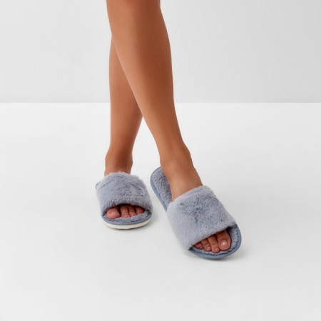 Women's slippers 36-37, gray color-9