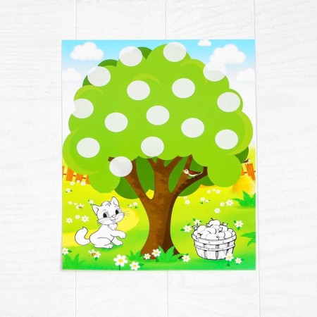 Set for the work of applications with balloons "House, ball, tree"-3