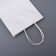 White package without print, round handle, 15 x 21 x 8 cm, 120 g