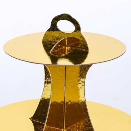 Tiers for the cake, thickness 1.5 mm, height 35 cm, gold-1