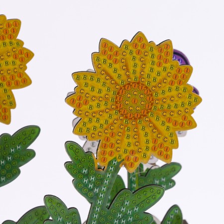 Diamond embroidery "Flowers with butterflies" Interior decor-2