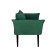 The Naples chair, without a mechanism, velor, green color