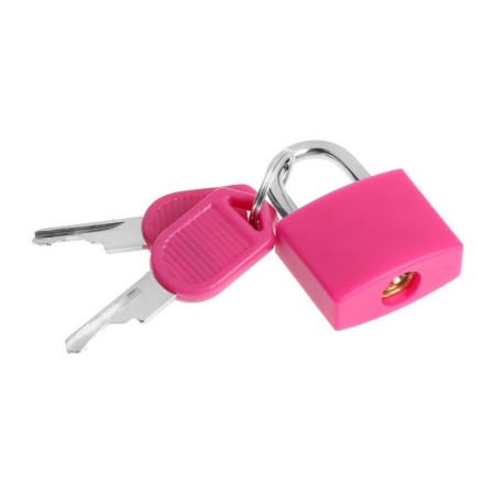 The castle of a hinged suitcase, small, pink-1