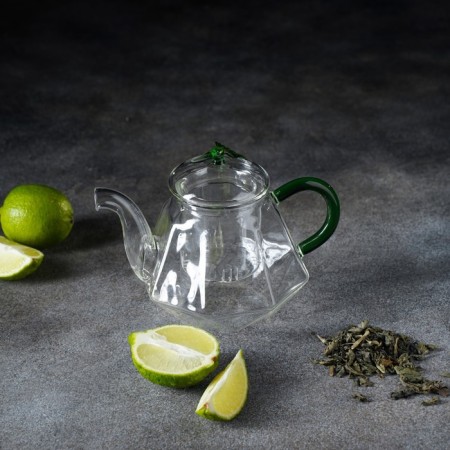 Hot kettle with Green Glass Situ, 600 ml-3