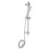 Shower set Zein S1001, square, stand, holder, stainless steel, satin