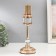 Summary metal per 1 candle "Transparency" gold 36x12x12 cm