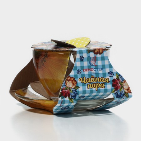 Tea pair of glass "Devil's nature. Sunflower ", 250 ml-8