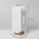 Shirma earrings stand, 4 sections, 8 rows, 40 × 20 × 6 cm, white color