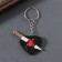 Acryl key a mirror "knife in the heart" 5.5x3.2x0.4 cm