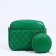 Bag Cross-Bodi with a zipper, green color