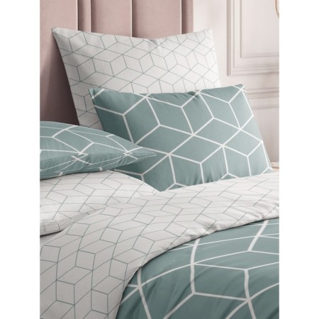 Bed linen 2 joint venture Lounge Green, size 200x214 cm, 175x215 cm, 70x70 cm - 2 pcs-3