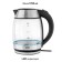 Electric kettle JVC JK-KE1707, glass, 2200 watts, 1.7 l, black
