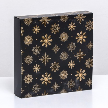 New Year. Box of 16 sweets, 17.7x17.7x3.8 cm, confectionery packaging-6