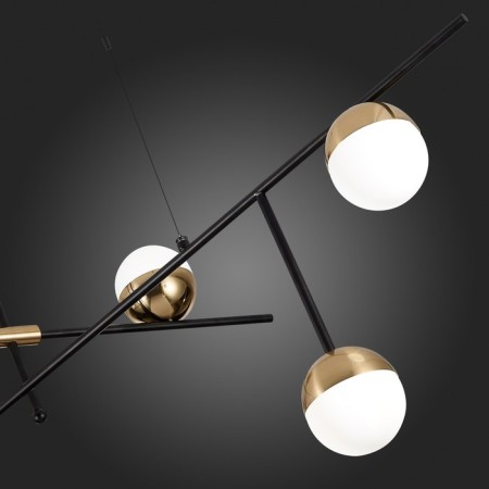 Ceiling Ceiling ST LUCE. SL1507.422.06. Albero. 6x5 watts, G9, 4000k, 163.5x20x75 cm, black color-7