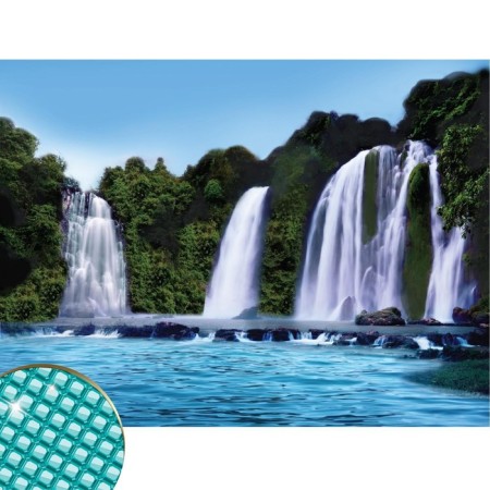 Diamond mosaic with full filling on the canvas "Falls", 30 x 40 cm-1