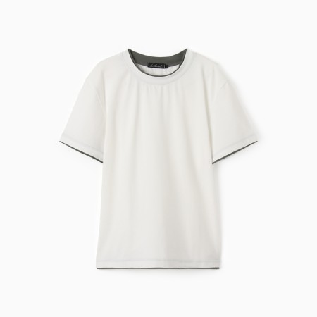 T -shirt male, milk color, size 48