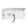Facade lamp "Semesfer", FSD-069, 6 W, 4000K, 3 rays, IP65, 220 V, plastic, white 1008421