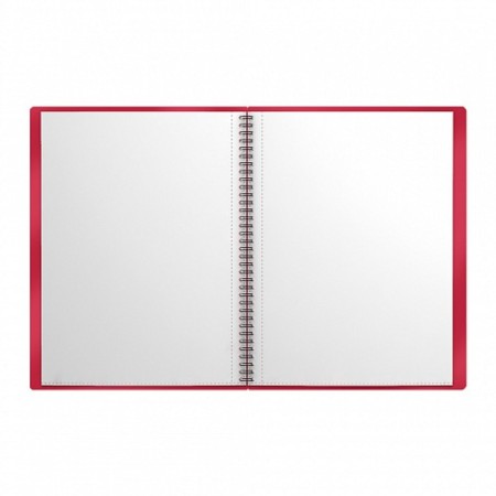 Folder 30 inserts on spirals, A4, 600 μm, Erichkrause "Classic Words", texture "Sand", red, mix-1