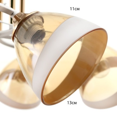 Adelela chandelier 5he27 40W white-gold 65x65x26 cm Bayerlux-3